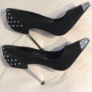 Schutz spiked black heels. Used but unworn